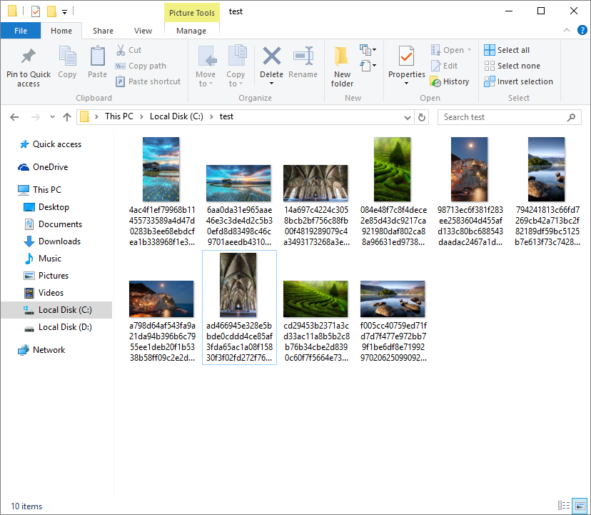 Folder after script